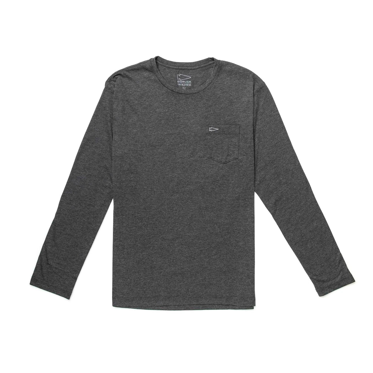 Men's Long Sleeve Pocket Tee - Tri-BlendX