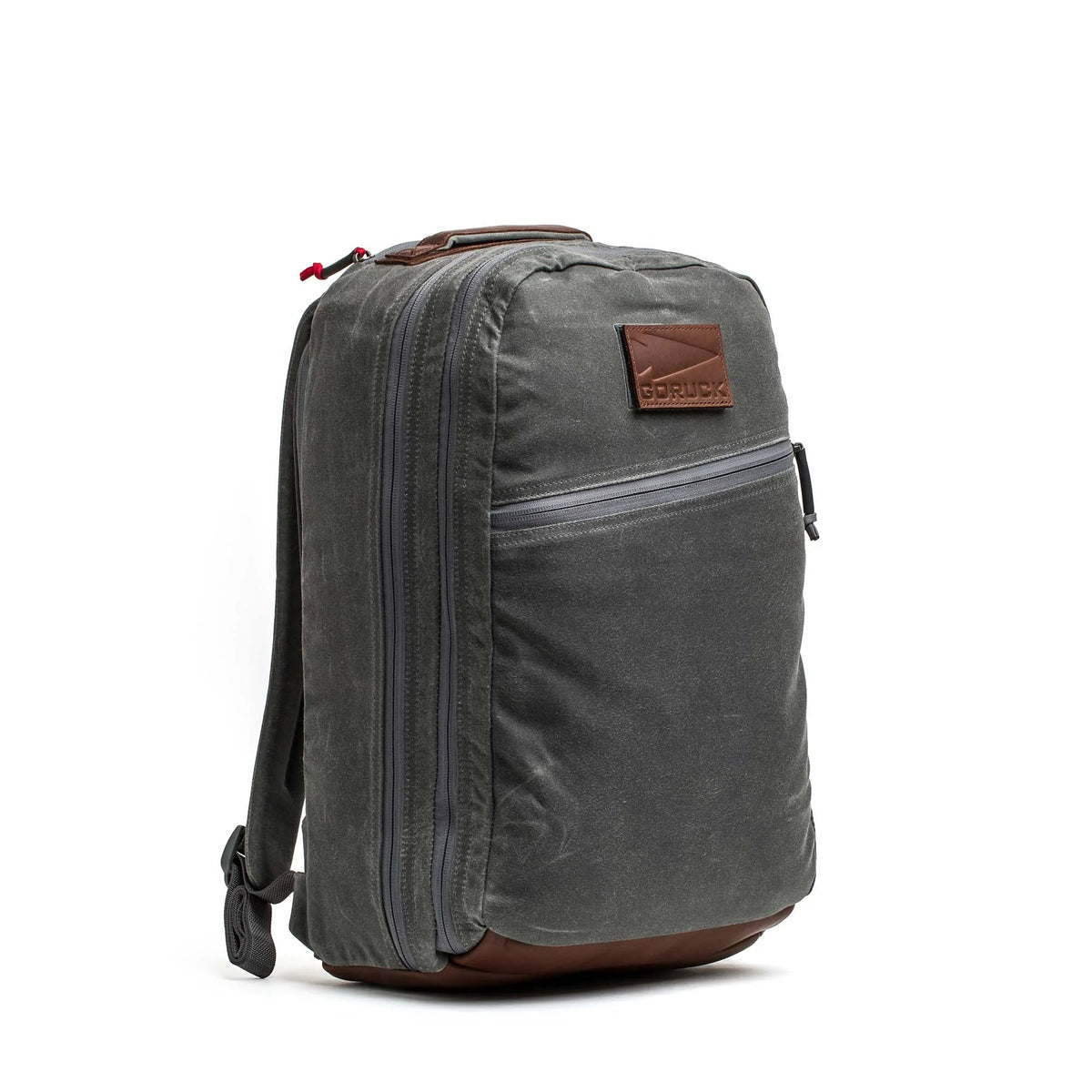 Double Compartment Bullet Ruck - Heritage Waxed Canvas - 18L