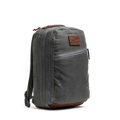 Double Compartment Bullet Ruck - Heritage Waxed Canvas - 18L