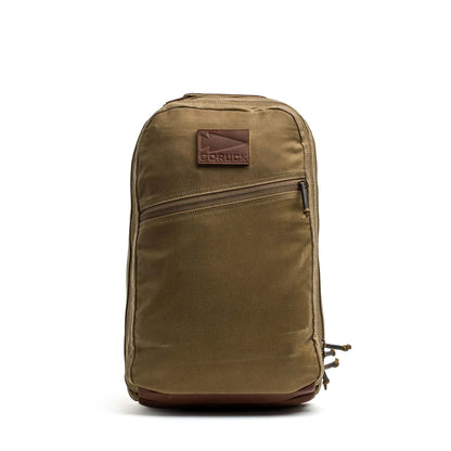 Double Compartment Bullet Ruck - Heritage Waxed Canvas - 18L