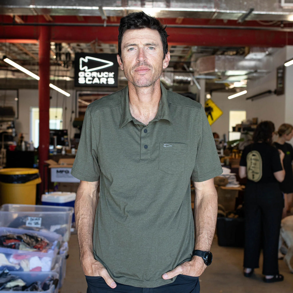 Men's Polo with Pocket - Tri-BlendX