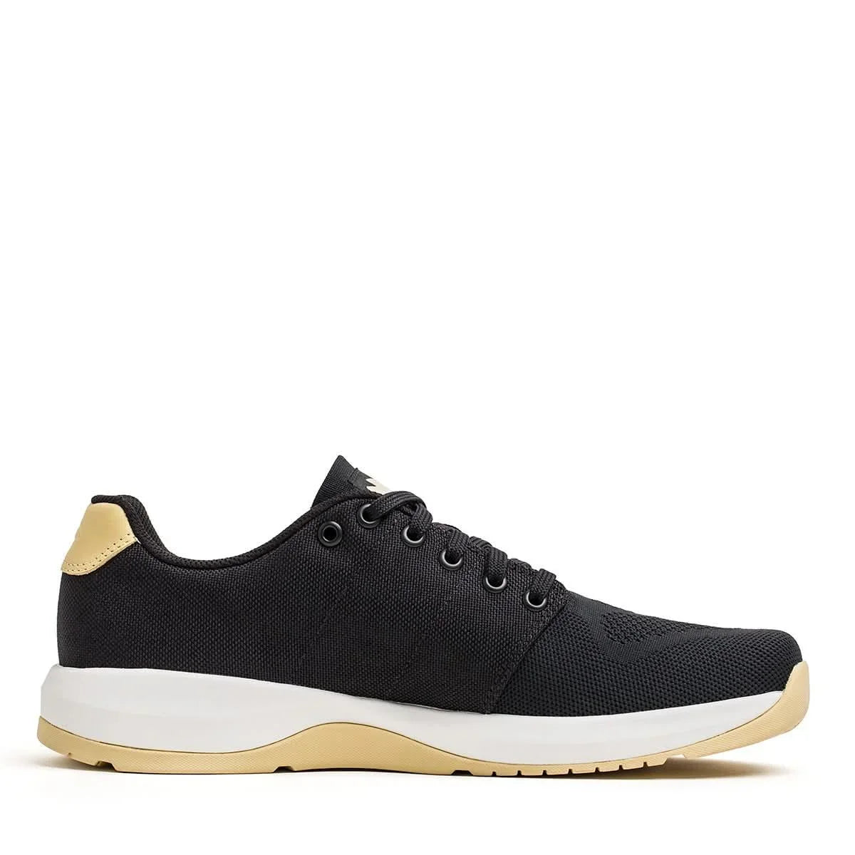 Women's Ballistic Trainers - Black + White + Gold