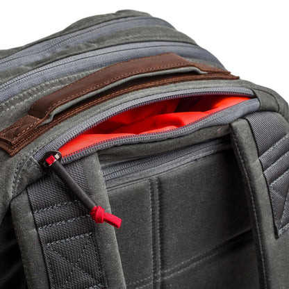 Double Compartment Bullet Ruck - Heritage Waxed Canvas - 18L