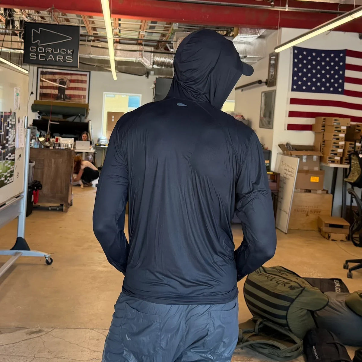 XL / XXL ONLY - Men's USA Sun Hoodie - Full-Zip - ToughMesh