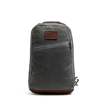 Double Compartment Bullet Ruck - Heritage Waxed Canvas - 18L