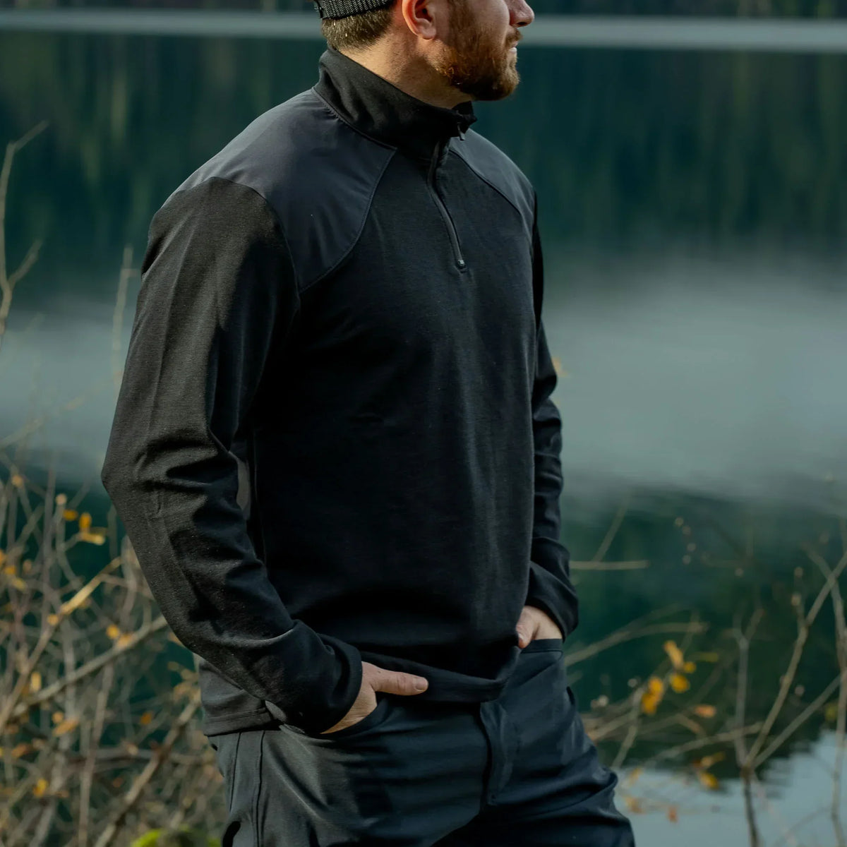 Men's Commando Quarter Zip - Merino Wool