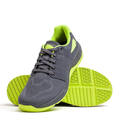 Women's Ballistic Trainers - Wolf Grey + Acid Lime